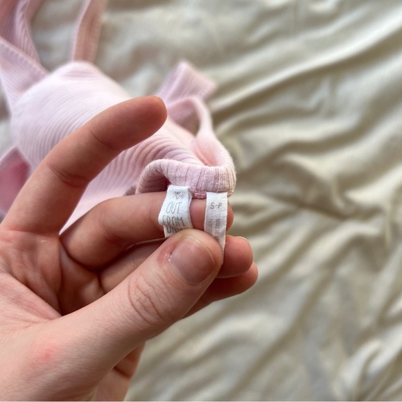 Out from under baby pink low back bodysuit - Picture 3 of 3